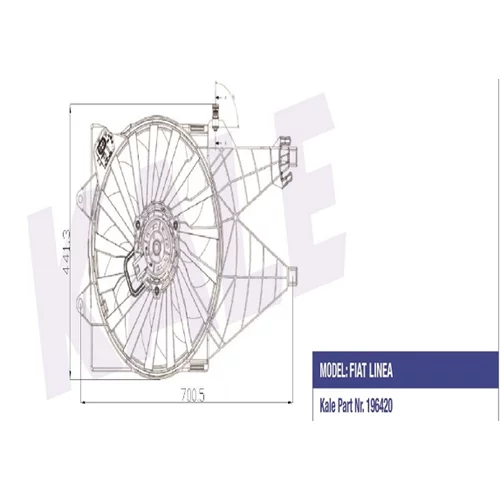 51827643 Linea 51827643 Fan Motoru 013501005 Linea 1 6 Ac