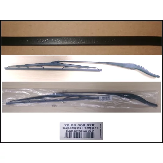Dacia Sandero 288866802R Silecek Kolu+Süpürge Ön Sağ 2888