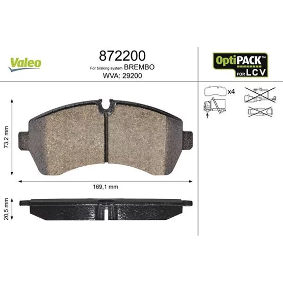 Volkswagen Crafter 0044208220 Disk Balata Ön Z3509ps Craf